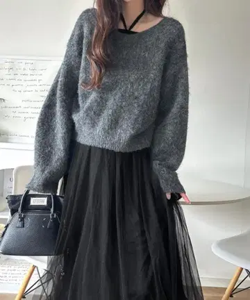 classicalelf 멀티웨이 니트 x 튤 원피스 세트