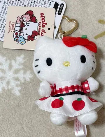 헬로키티 Etoile et Griotte 봉제 인형 마스코트 사과 패턴