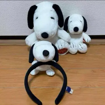 USJ 유니버셜 스누피 봉제 인형 머리띠