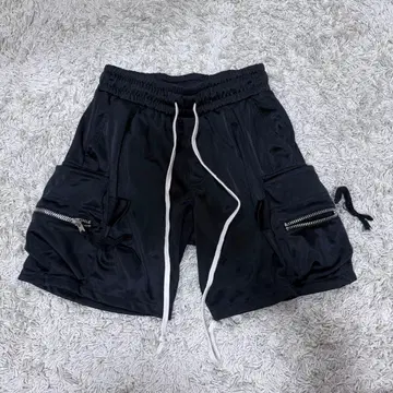 mnml 지퍼 포켓 부착 숏팬츠 S