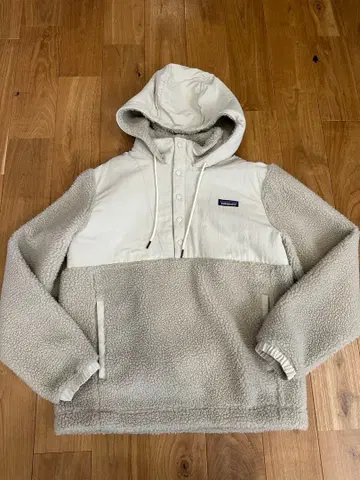 Patagonia 플리스 자켓 화이트/그레이