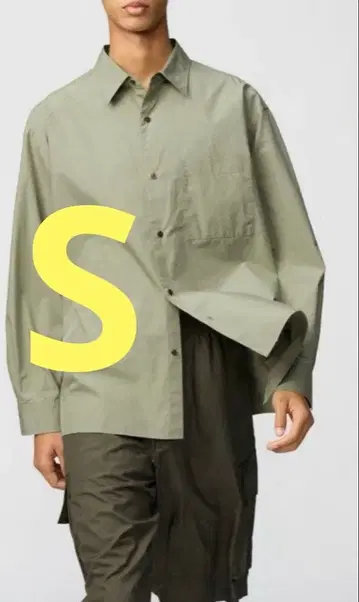 [ 완판템 ] 브로드 오버 사이즈 셔츠 S 그린