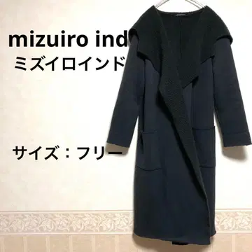 [새상품급] mizuiro ind 롱 코트 블랙 프리 사이즈
