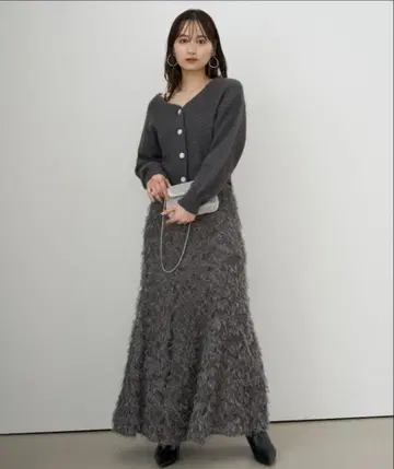 SNIDEL 자카드 머메이드 스커트