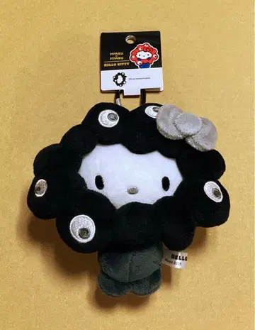블랙 미야쿠미야쿠  헬로키티 카라비너 포함 봉제 인형 BC