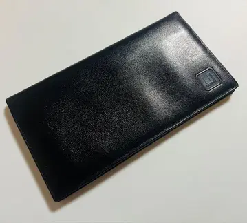 던힐 블랙 가죽 장지갑 슬림
