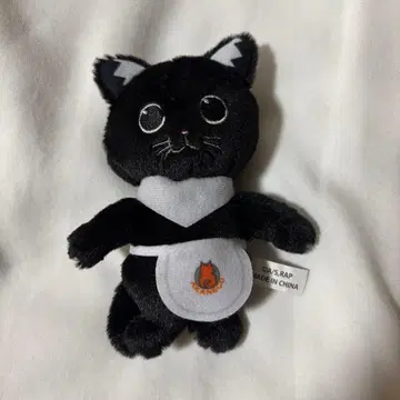 익명 배송 라멘 빨간 고양이 서브 봉제 인형 마스코트 덤 포함