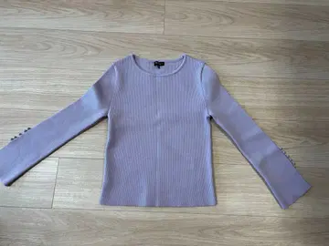 INDIVI 연보라색 긴팔 니트 사이즈 5 작은 사이즈
