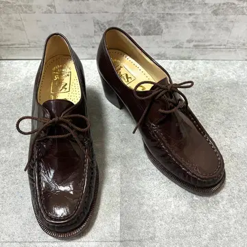 다크 브라운 가죽 로퍼 22.5cm 상당