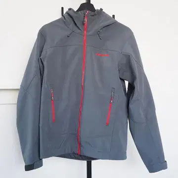 파타고니아 소프트쉘 후드티 그레이/레드