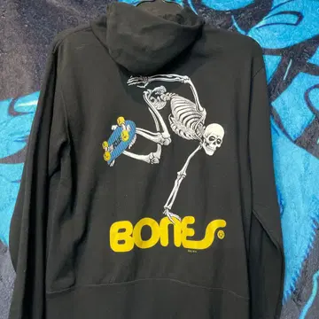 BONES 스켈레톤 디자인 후드티 S