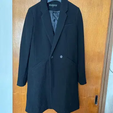 ZARA 울 체스터 코트 미사용 새상품급 블랙