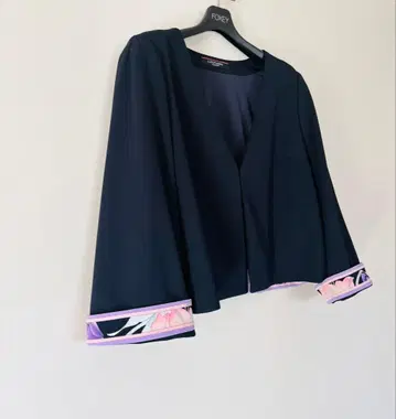 LEONARD 미사용 노카라 자켓 42