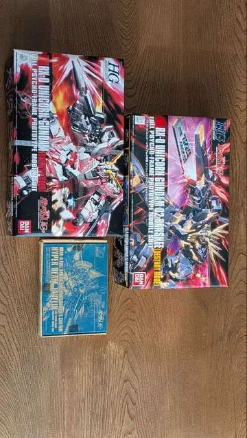 HGUC 유니콘 건담 & 밴시 3종 세트