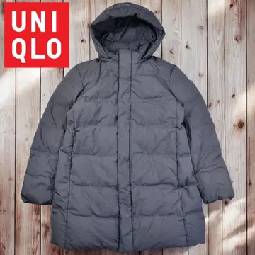 11M437 UNIQLO 유니클로 그레이 심리스 다운 코트 아우터