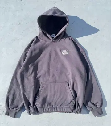 9090 킹 로고 후드티