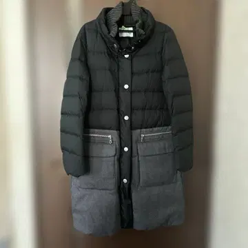 아쿠아걸 투톤 다운 자켓 블랙/그레이