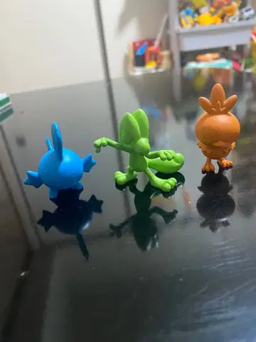 포켓몬 피규어 세트 물짱이 파비코 풀숲