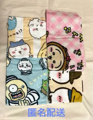 치이카와 (먼작귀) 타월 4장 세트 페이스 타월 핸드 타월