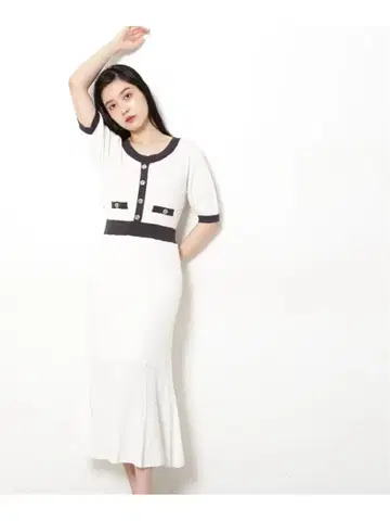 트위드 니트 머메이드 원피스 JILL by JILL STUART