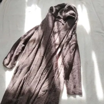 KINU antiqua 롱 가디건 케이블 니트 두꺼운 원단 빅