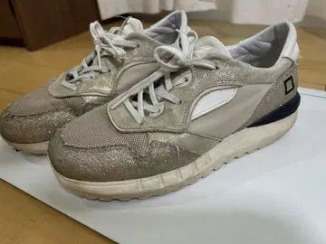 D.A.T.E. 실버 스니커즈 24.5cm