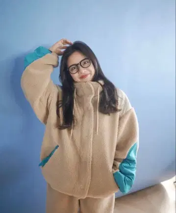 시루무린 새상품 컬러 블록 보아 자켓 정가 18700엔