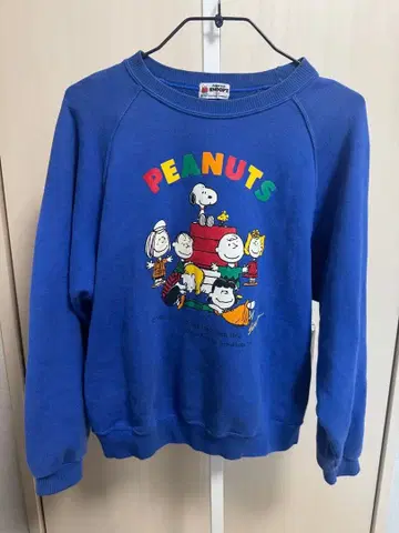 PEANUTS 캐릭터 트레이닝복 파랑