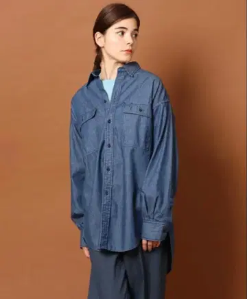 DRESSTERIOR Americana 오버 사이즈 데님 셔츠