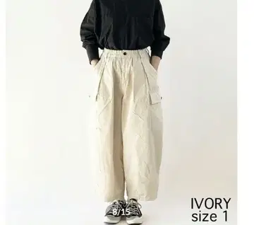 택 포함 미사용 새상품! 하베스티 서커스 카고 팬츠, 1