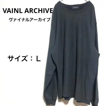 [새상품급] VAINL ARCHIVE 맨투맨 블랙 L 사이즈