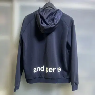 and per se 네이비 풀 지퍼 자켓 여성용