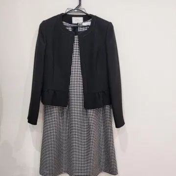 with Performance 블랙 체크 무늬 원피스