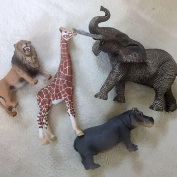 [Schleich 슐라이히] 사바나 동물 피규어 4체 세트