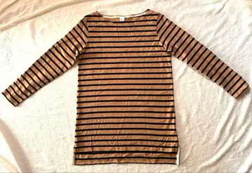 보더 긴팔 베이지와 블랙 스트라이프 BELLE MAISON DAYS