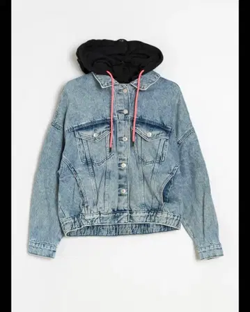[ 완판템 ] Bershka 후드 부착 데님 자켓