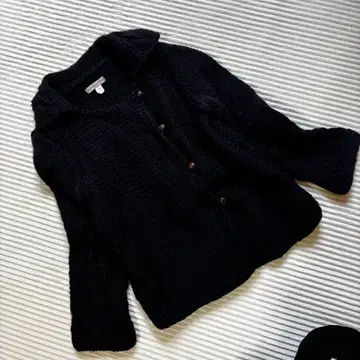 human woman 네이비 니트 가디건 자켓 M