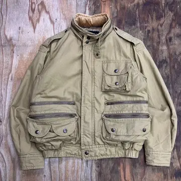 90s ixiz 헌팅 자켓 지퍼 기믹 archive 짧은 기장