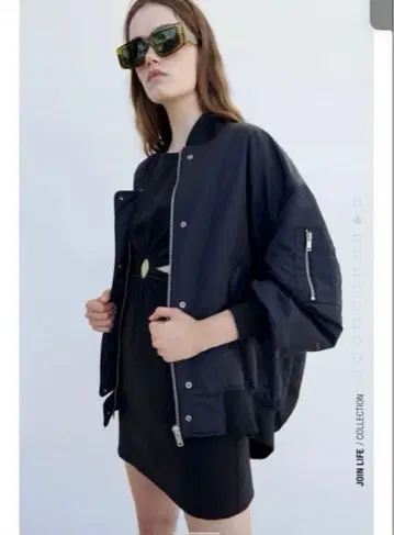 ZARA 워터 레페런트 퀼팅 봄버 자켓 사이즈 S