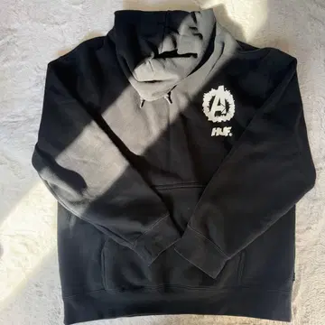 HUF 마블 콜라보 블랙 후드티 L