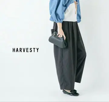 [새상품급] 하베스티 에그 와이드 팬츠 차콜