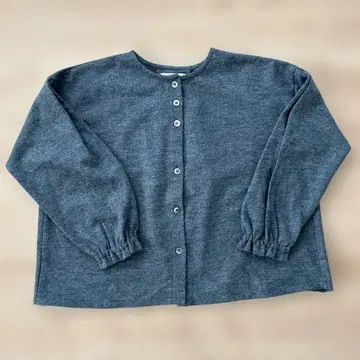 merci 메르시 상의 그레이 프렌치 브뤼