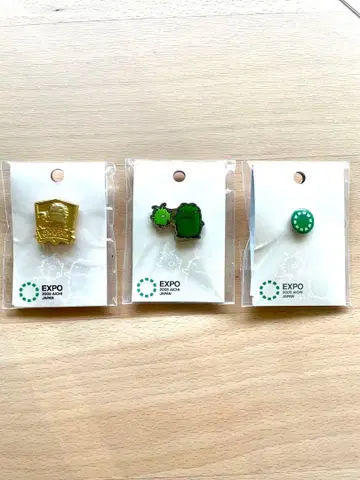2005 아이치 만국 박람회 모리조 키코로 핀 배지 3개 세트