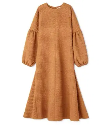 GHOSPELL Ice Waves Midi Dress 주름 가공 원피스