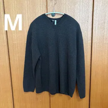 UNIQLO: C 캐시미어 릴랙스 V넥 스웨터 M 올리브