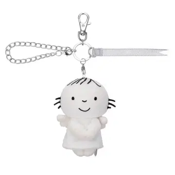 새상품 브루나 춋코리상 백참 마스코트 천사 (화이트 깃털)