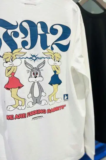 [ FR2 항구 한정판 ] 신상 Rabbit Sparks 긴팔 T셔츠
