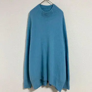 니트 스웨터 긴팔 폭스 혼합모 겨울 상품 38 사이즈