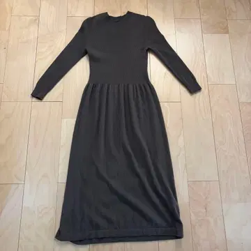 Green lable relaxing 브라운 니트 원피스 긴팔