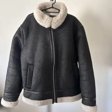 ZARA 블랙 쉘파 자켓 XL